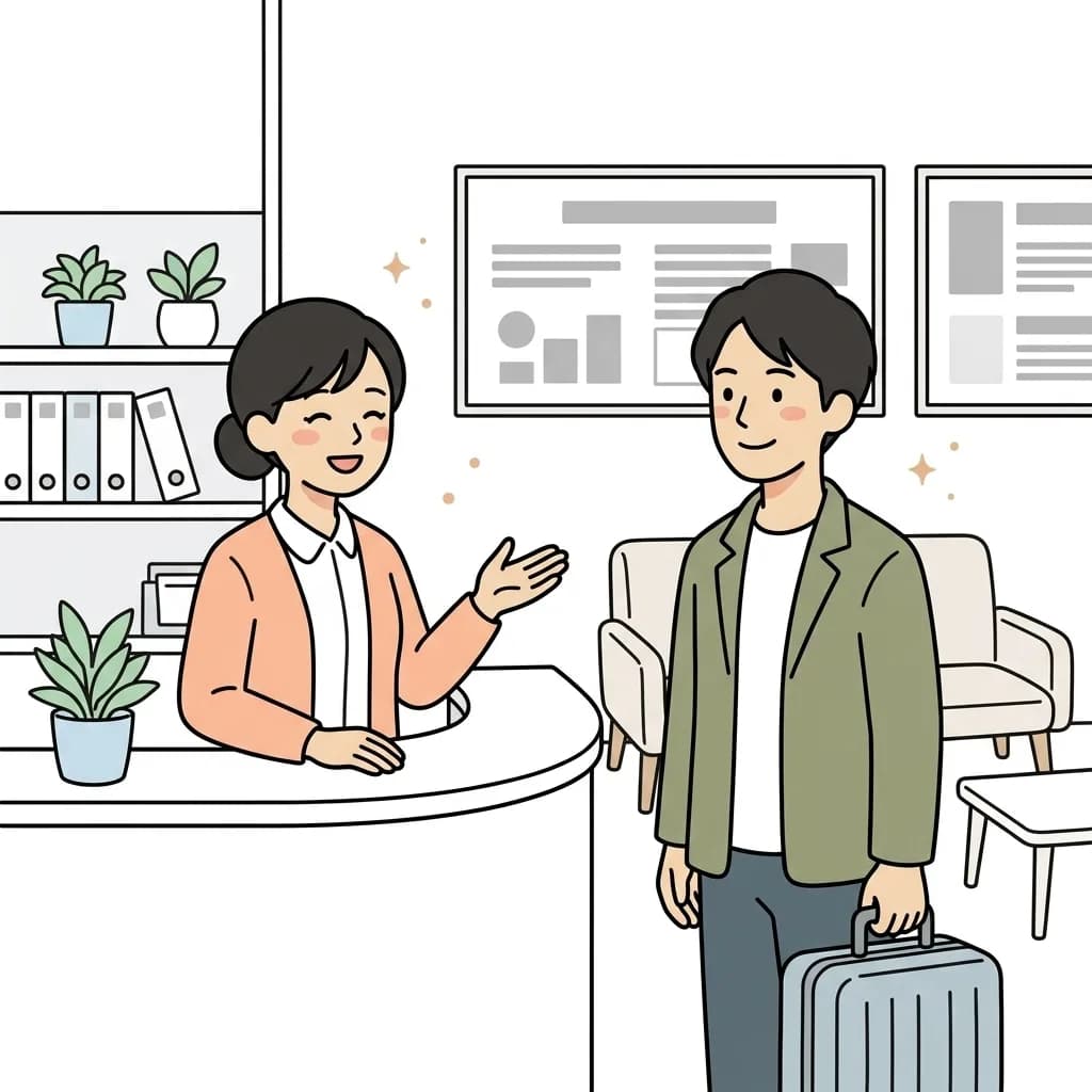 宿泊・民泊のイラスト