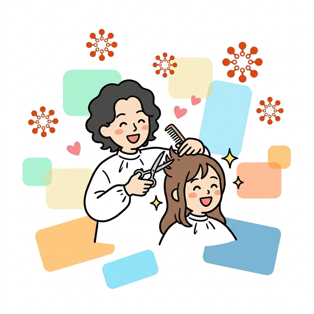 美容サロンのイラスト